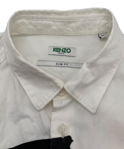 KENZO（ケンゾー）KENZO (ケンゾー) Signature Logo Shirt ホワイト サイズ:	SIZE 40の古着・服飾アイテム