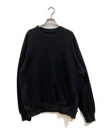 yenwork（エンワーク）の古着「クルーネックスウェット」｜ブラック