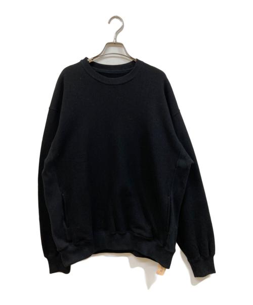 yenwork（エンワーク）yenwork (エンワーク) クルーネックスウェット ブラック サイズ:SIZE Mの古着・服飾アイテム