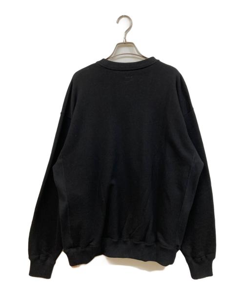 yenwork（エンワーク）yenwork (エンワーク) クルーネックスウェット ブラック サイズ:SIZE Mの古着・服飾アイテム