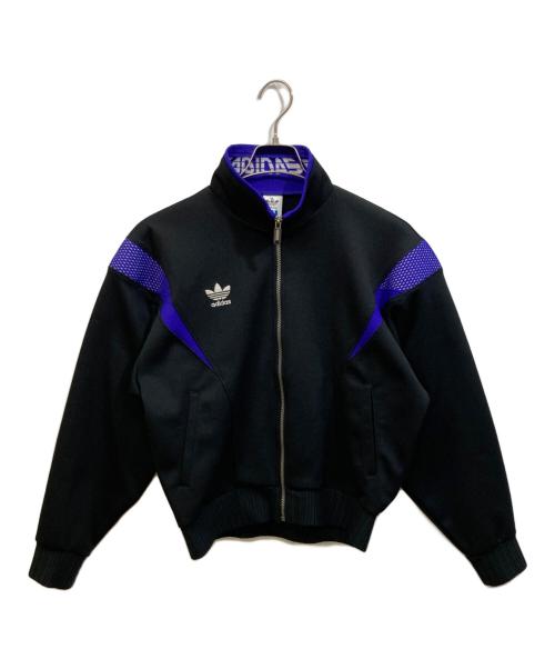 adidas（アディダス）adidas (アディダス) トラックジャケット ブラック×パープル サイズ:SIZE Lの古着・服飾アイテム