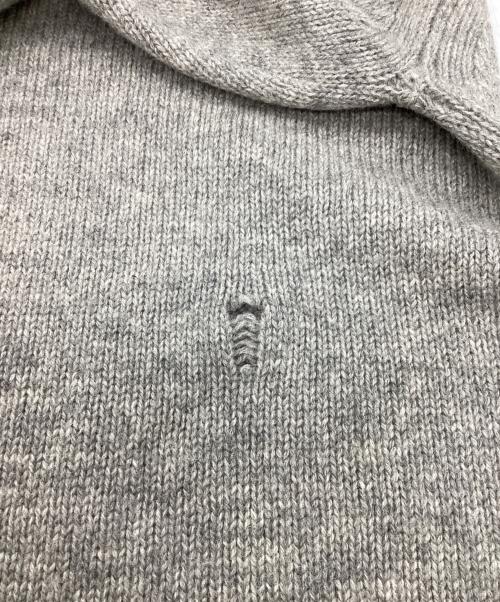 UNUSED（アンユーズド）UNUSED (アンユーズド) 3G Crew neck damage knit グレー サイズ:2の古着・服飾アイテム