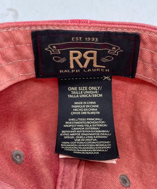 RRL（ダブルアールエル）RRL (ダブルアールエル) ウイングロゴボールキャップ ピンク サイズ:1の古着・服飾アイテム