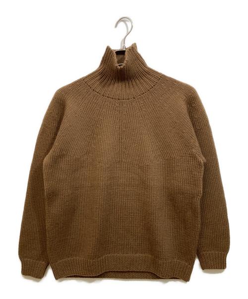 COMOLI（コモリ）COMOLI (コモリ) ハンドタートルネックニット ブラウン サイズ:SIZE 2の古着・服飾アイテム