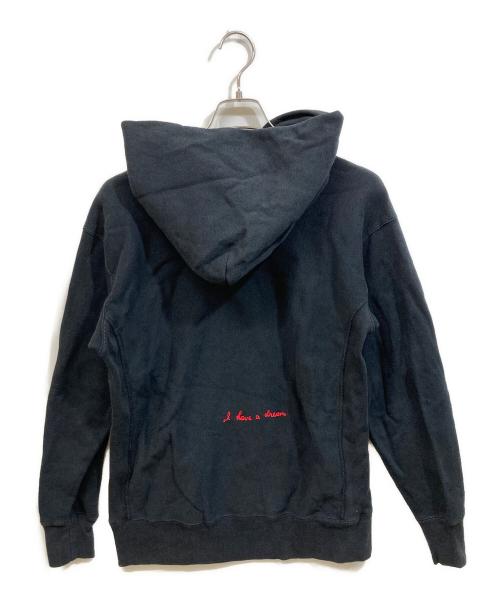 Champion（チャンピオン）Champion (チャンピオン) 「I have a dream」刺繍プルオーバーパーカー ブラック サイズ:SIZE Sの古着・服飾アイテム