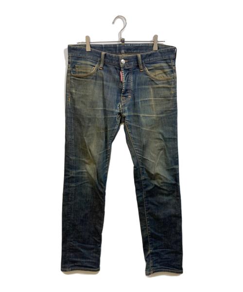 DSQUARED2（ディースクエアード）DSQUARED2 (ディースクエアード) ストレートデニムパンツ インディゴ サイズ:SIZE 46の古着・服飾アイテム