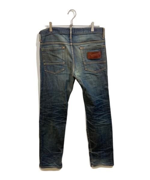 DSQUARED2（ディースクエアード）DSQUARED2 (ディースクエアード) ストレートデニムパンツ インディゴ サイズ:SIZE 46の古着・服飾アイテム