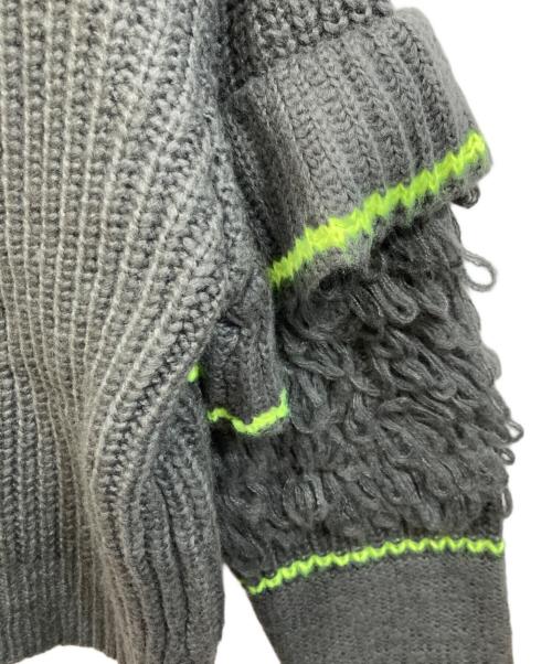 AULA AILA（アウラアイラ）AULA AILA (アウラアイラ) ループフリンジニットカーディガン LOOP FRINGE KNIT CARDIGAN ブラック サイズ:SIZE 0の古着・服飾アイテム