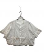 SIMPLICITEシンプリシテ）の古着「手洗い可 / リネン混エンブロイダリードルマンシャツ」｜ホワイト