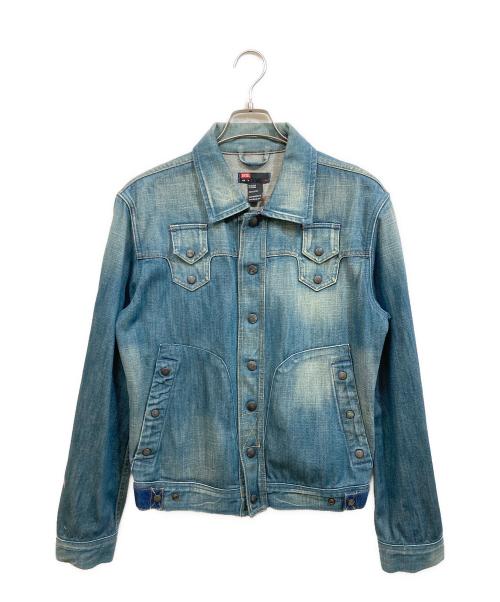 DIESEL（ディーゼル）DIESEL (ディーゼル) デニムジャケット インディゴ サイズ:Mの古着・服飾アイテム