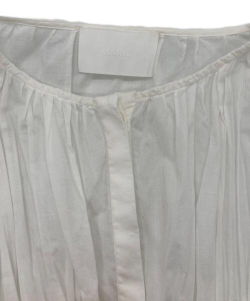 merlette（マーレット）merlette (マーレット) ランダムウエストピンタック ティアードドレス ホワイト サイズ:Sの古着・服飾アイテム