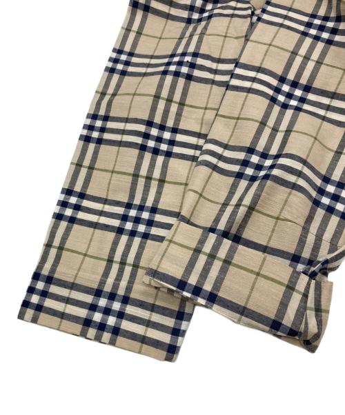 BURBERRY LONDON（バーバリーロンドン）BURBERRY LONDON (バーバリーロンドン) 7分袖シルク混シャツ ベージュ サイズ:40の古着・服飾アイテム