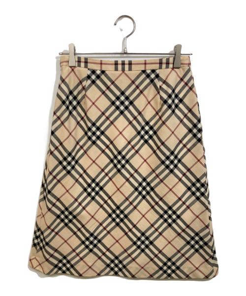 BURBERRY LONDON（バーバリーロンドン）BURBERRY LONDON (バーバリーロンドン) ノバチェックスカート ベージュ サイズ:40の古着・服飾アイテム