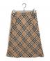 BURBERRY LONDON (バーバリーロンドン) ノヴァチェックフレアスカート ブラウン サイズ:40：5000円