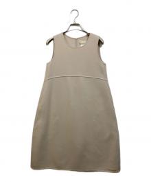 'S Max Mara（エスマックスマーラ）の古着「ウールノースリーブワンピース」｜アイボリー