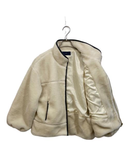 SHIPS（シップス）SHIPS (シップス) 高密度 ブライト ボア スタンドコート アイボリー サイズ:実寸をご確認くださいの古着・服飾アイテム