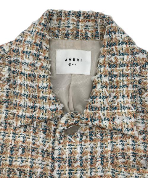 Ameri（アメリ）AMERI (アメリ) PLAYFUL TWEED JACKET ベージュ サイズ:SIZE Sの古着・服飾アイテム