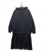 Candy Stripperキャンディーストリッパー）の古着「フーディーワンピース」｜ブラック