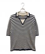 BURBERRYバーバリー）の古着「ボーダーニット」｜ネイビー