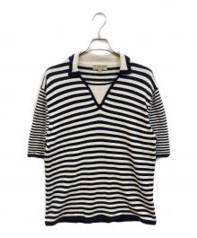 BURBERRY（バーバリー）の古着「ボーダーニット」｜ネイビー