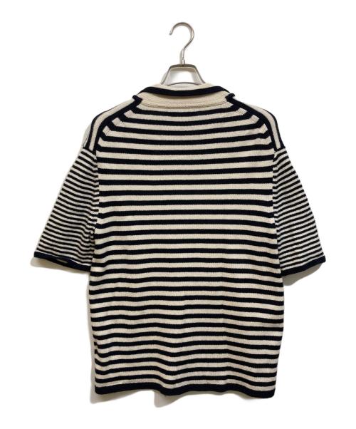 BURBERRY（バーバリー）BURBERRY (バーバリー) ボーダーニット ネイビー サイズ:Lの古着・服飾アイテム