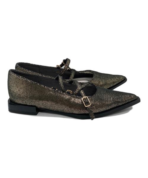 SY UNITED ARROWS（シーユナイテッドアローズ）SY UNITED ARROWS (シーユナイテッドアローズ) ストラップパンプス ブラウン サイズ:SIZE 22.5cmの古着・服飾アイテム