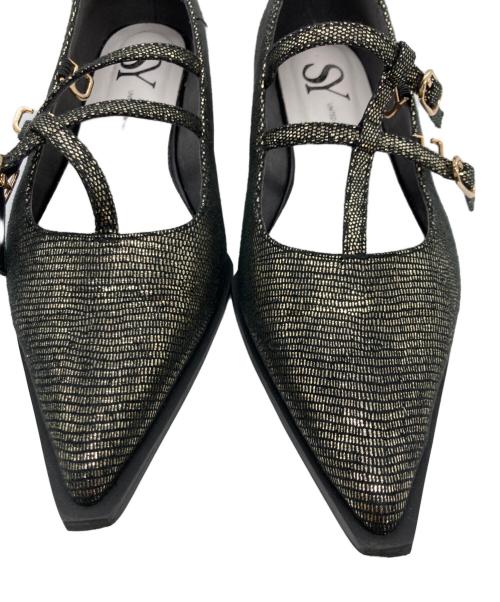 SY UNITED ARROWS（シーユナイテッドアローズ）SY UNITED ARROWS (シーユナイテッドアローズ) ストラップパンプス ブラウン サイズ:SIZE 22.5cmの古着・服飾アイテム