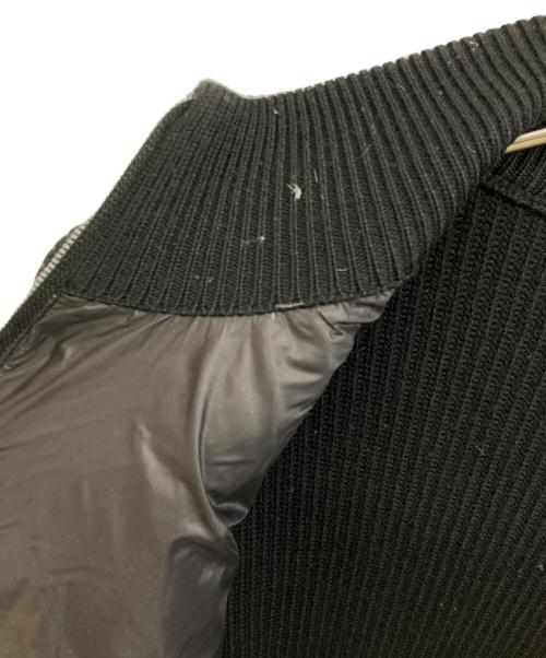 HERNO（ヘルノ）HERNO (ヘルノ) ポリエステル×5ゲージウールハイブリッドダウンニットブルゾン ブラック サイズ:SIZE 52の古着・服飾アイテム