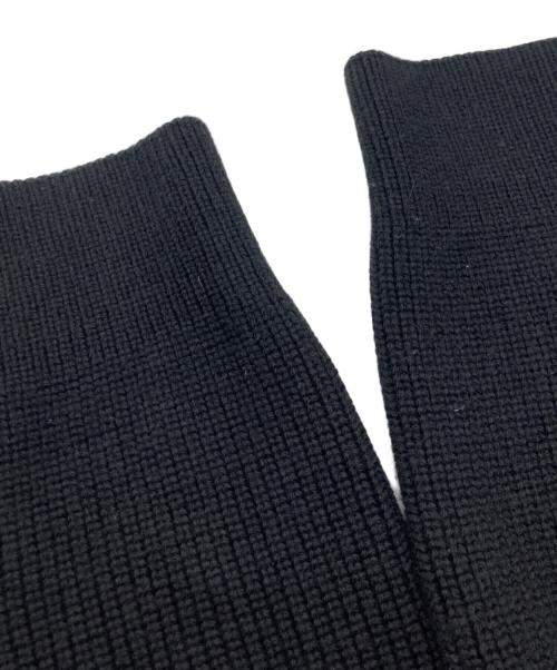 HERNO（ヘルノ）HERNO (ヘルノ) ポリエステル×5ゲージウールハイブリッドダウンニットブルゾン ブラック サイズ:SIZE 52の古着・服飾アイテム