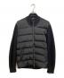 HERNO（ヘルノ）の古着「ポリエステル×5ゲージウールハイブリッドダウンニットブルゾン」｜ブラック