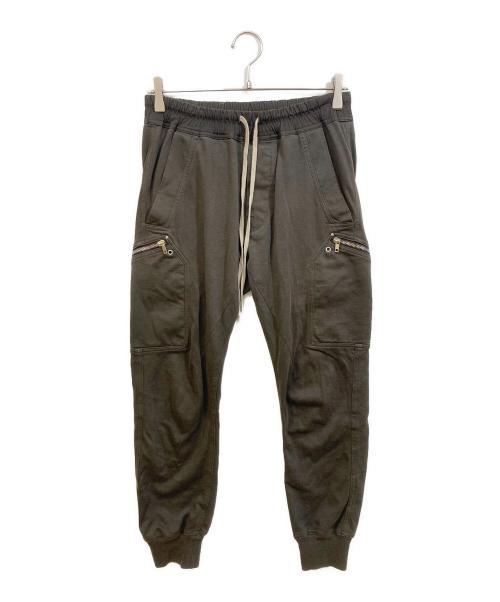 RICK OWENS（リックオウエンス）RICK OWENS (リックオウエンス) カーゴジョグスウェットロングパンツ ブラウン サイズ:48の古着・服飾アイテム