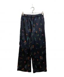 SLOBE IENA（スローブ イエナ）の古着「マルゴー flower イージーパンツ」｜ネイビー
