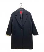 23区×5525galleryニジュウサンク×ゴーゴーニーゴーギャラリー）の古着「チェスターコート」｜ブラック