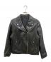 23区（ニジュウサンク）の古着「シープレザーライダースジャケット」｜ブラック