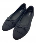 VIVAIAビバイア）の古着「アーモンドトゥ フラットシューズ」｜ブラック