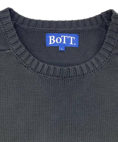 BoTT（ボット）BoTT (ボット) Dyed Raglan Knit ブラック サイズ:SIZE Lの古着・服飾アイテム