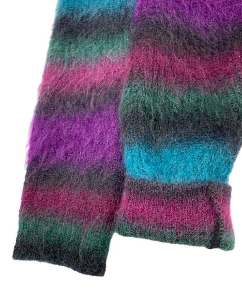 FUMIE=TANAKA（フミエタナカ）FUMIE=TANAKA (フミエタナカ) MOHAIR VNECK パープル サイズ:SIZE 1の古着・服飾アイテム