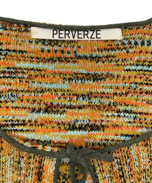 PERVERZE（パーバーズ）PERVERZE (パーバーズ) ニットカーディガン オレンジ サイズ:SIZE Freeの古着・服飾アイテム