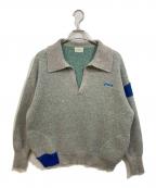 PAMMパム）の古着「スキッパーニット」｜グレー