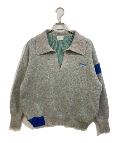 PAMM（パム）PAMM (パム) スキッパーニット グレー サイズ:SIZE Freeの古着・服飾アイテム