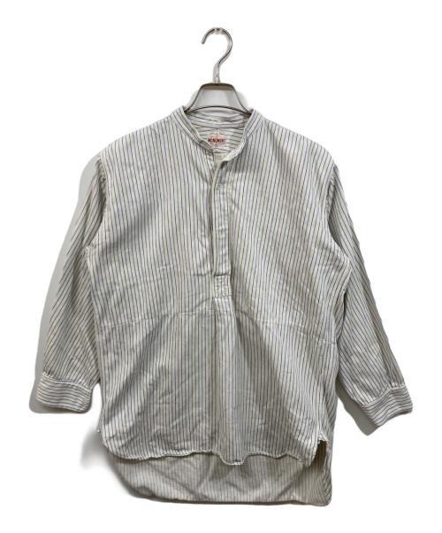 MONUMENT（モニュメント）MONUMENT (モニュメント) グランパシャツ ホワイト サイズ:	SIZE 5の古着・服飾アイテム