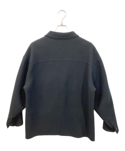 +J（プラスジェイ）+J (プラスジェイ) ダブルフェイスオーバーサイズワークジャケット ブラック サイズ:SIZE Lの古着・服飾アイテム