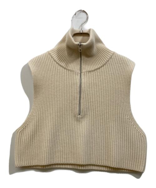 TODAYFUL（トゥデイフル）TODAYFUL (トゥデイフル) Halfzip Knit Vest ベージュ サイズ:SIZE Freeの古着・服飾アイテム