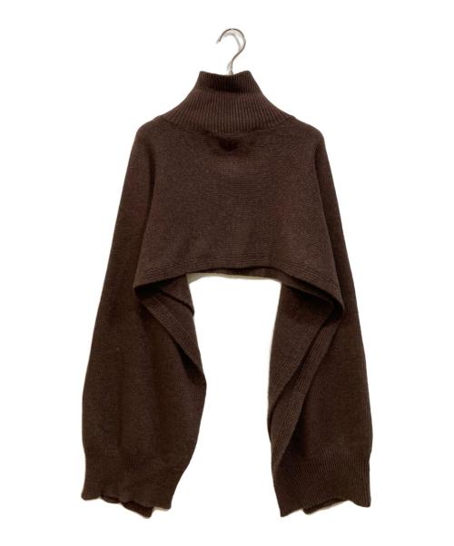 TODAYFUL（トゥデイフル）TODAYFUL (トゥデイフル) Lambwool Turtle Stole ブラウンの古着・服飾アイテム
