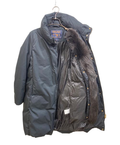 WOOLRICH（ウールリッチ）WOOLRICH (ウールリッチ) ライナーファー付ロングダウンジャケット ネイビー サイズ:Sの古着・服飾アイテム