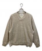 WEWILLウィーウィル）の古着「Vネックスウェット」｜ベージュ