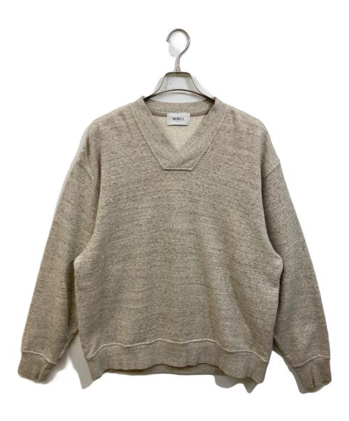 WEWILL（ウィーウィル）WEWILL (ウィーウィル) Vネックスウェット ベージュ サイズ:	SIZE 3の古着・服飾アイテム