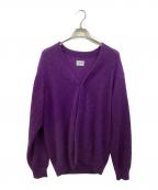 Yonetomiヨネトミ）の古着「SHAGGY MOHAIR CARDIGAN」｜パープル