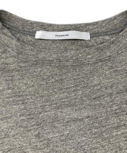 FRAMeWORK（フレームワーク）FRAMeWORK (フレームワーク) ロングスリーブカットソー グレー サイズ:サイズ表記なしの古着・服飾アイテム