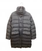 DUVETICAデュベティカ）の古着「ウール切替ダウンコート」｜ブラック